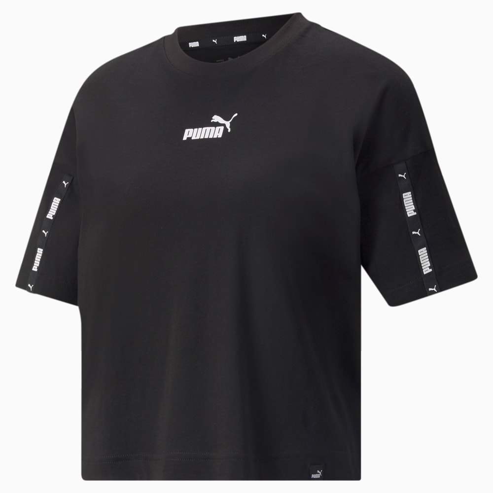 

PUMA - female - Футболка Power Tape Cropped Women’s Tee – Puma Black –, Черный