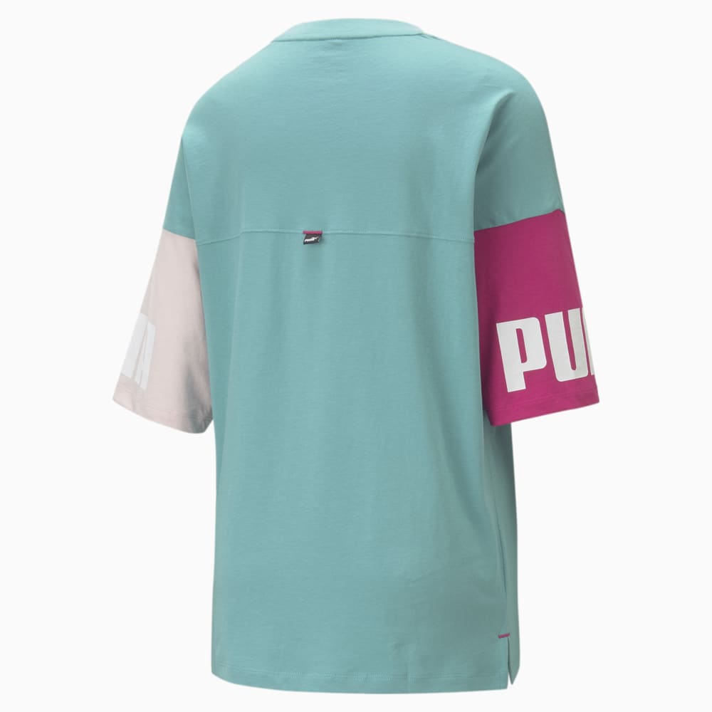 

PUMA - female - Футболка Power Colourblock Women's Tee – Porcelain –, Синий