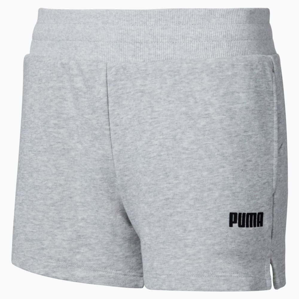 Essentials Women s Sweat Shorts light gray heather Puma 847208 02