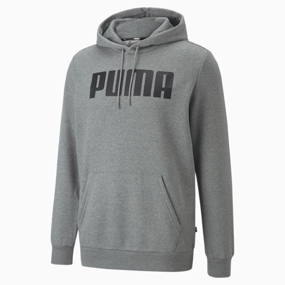 Grey and white puma hoodie best sale