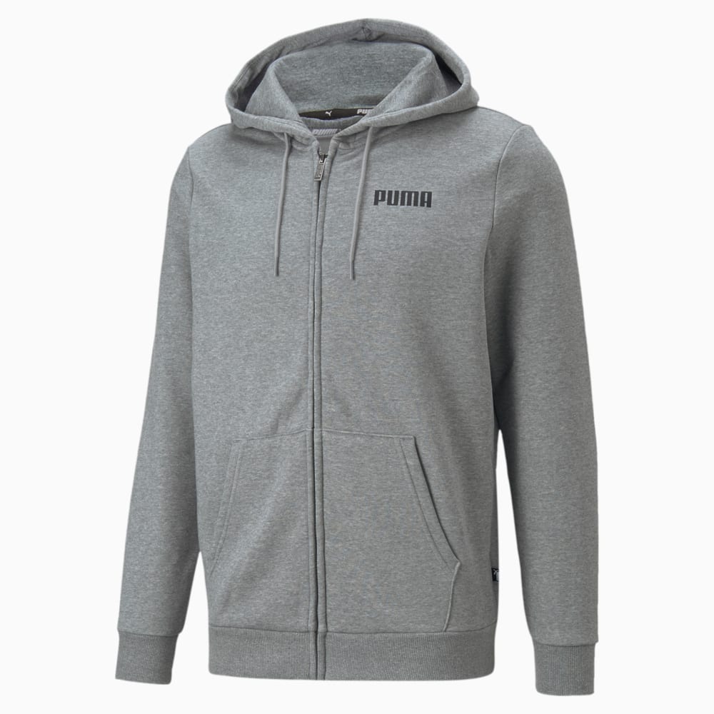 Изображение Puma Толстовка Essentials Full-Zip Full-Length Men’s Hoodie #1: Medium Gray Heather