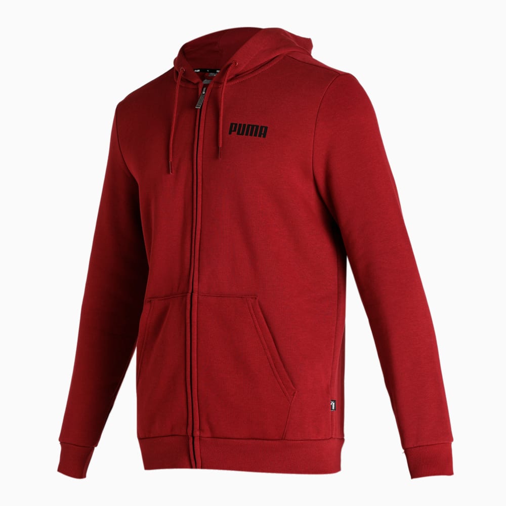 Изображение Puma Толстовка Essentials Full-Zip Full-Length Men’s Hoodie #1: Pomegranate