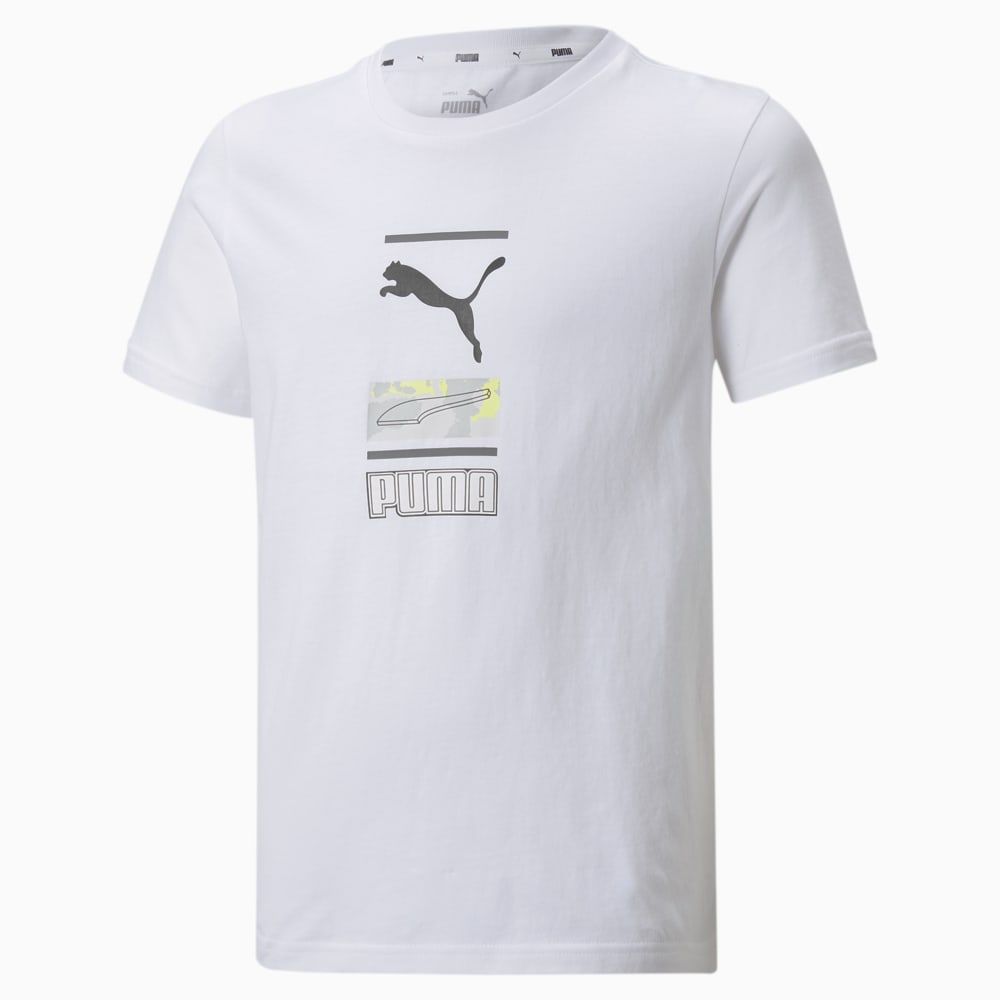 Изображение Puma Детская футболка Alpha Graphic Youth Tee #1