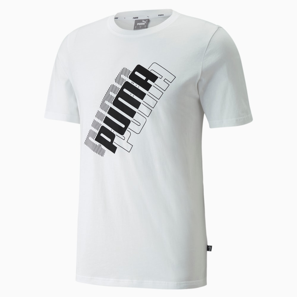 

PUMA - male - Футболка Power Logo Men's Tee – Puma White –, Белый