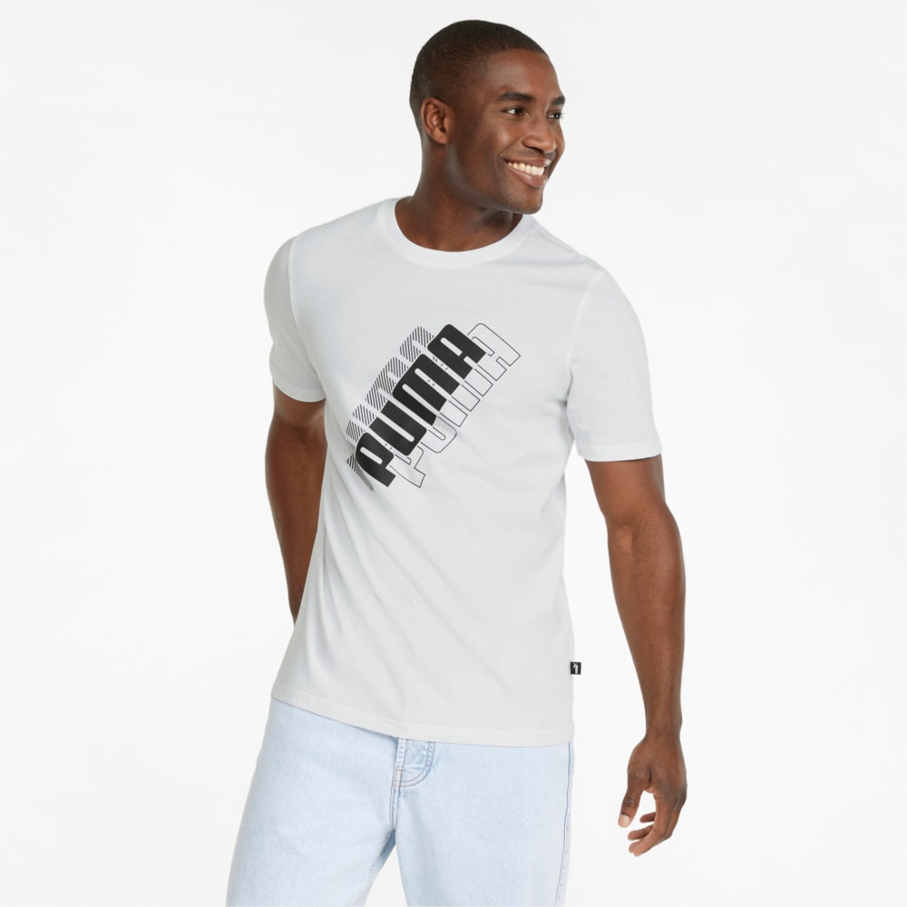 Изображение Puma Футболка Power Logo Men's Tee #1
