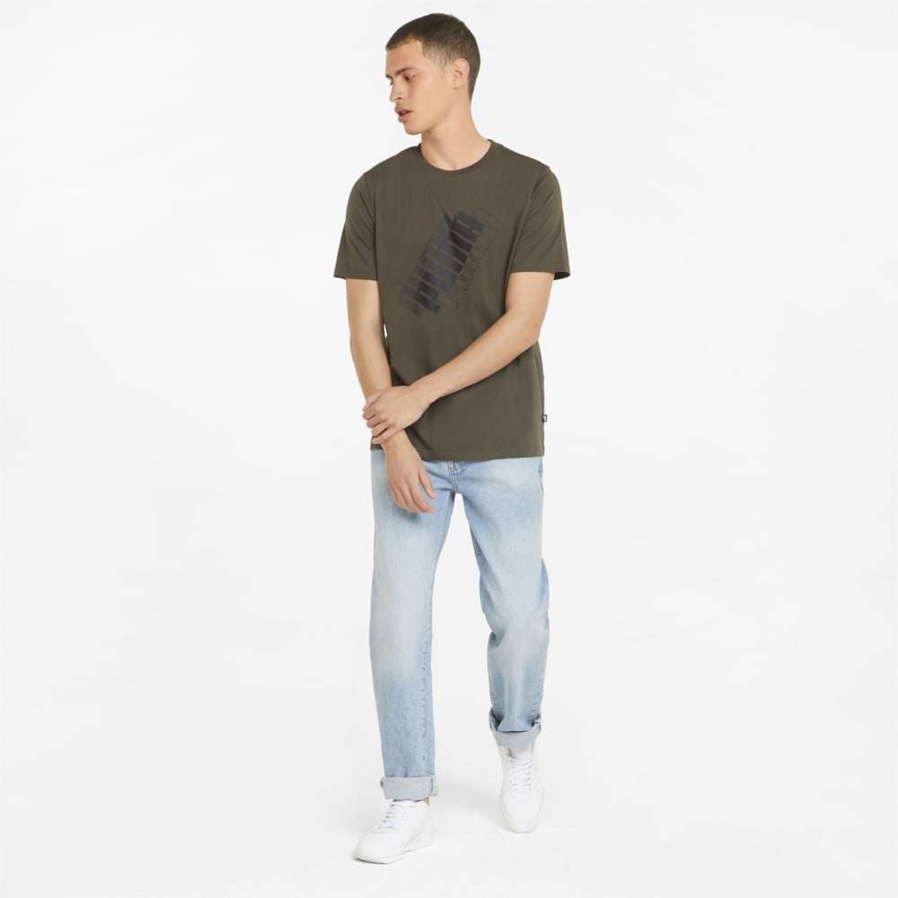 

PUMA - male - Футболка Power Logo Men's Tee – Forest Night –, Зеленый