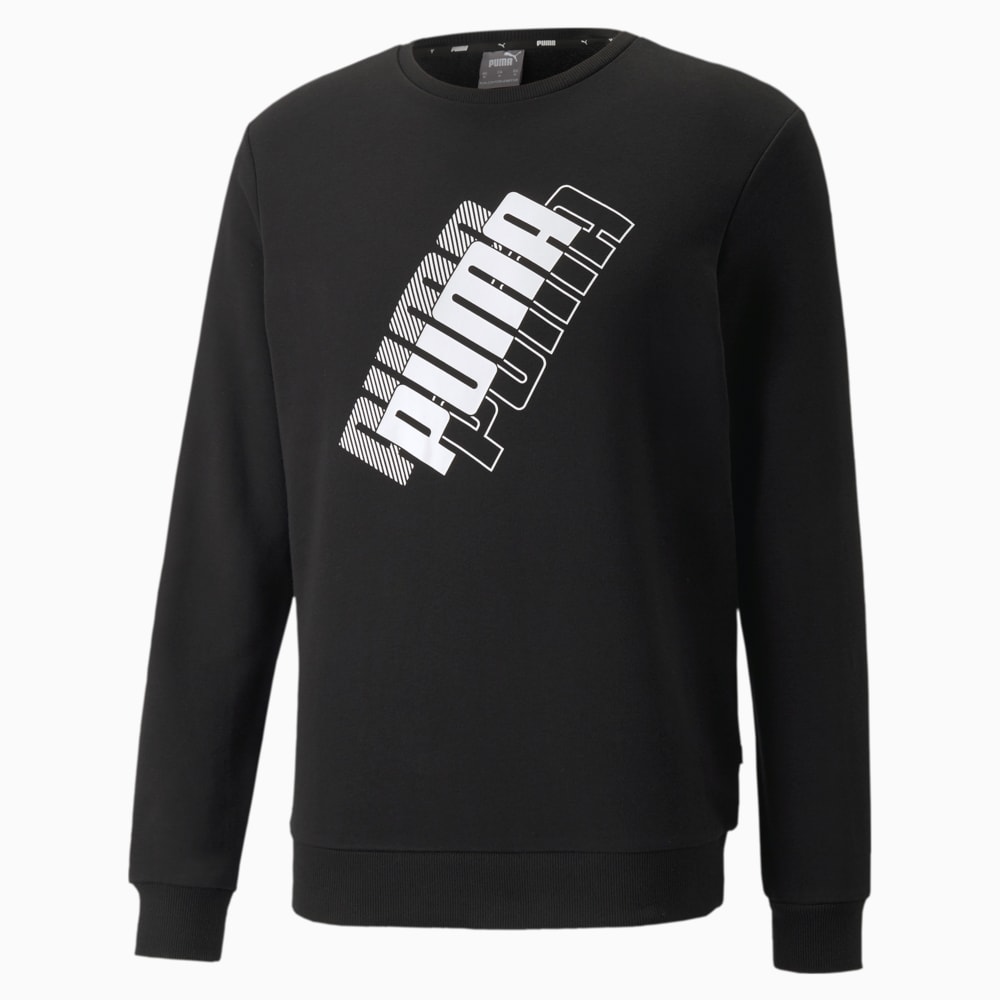 фото Толстовка power logo crew neck men's sweatshirt puma