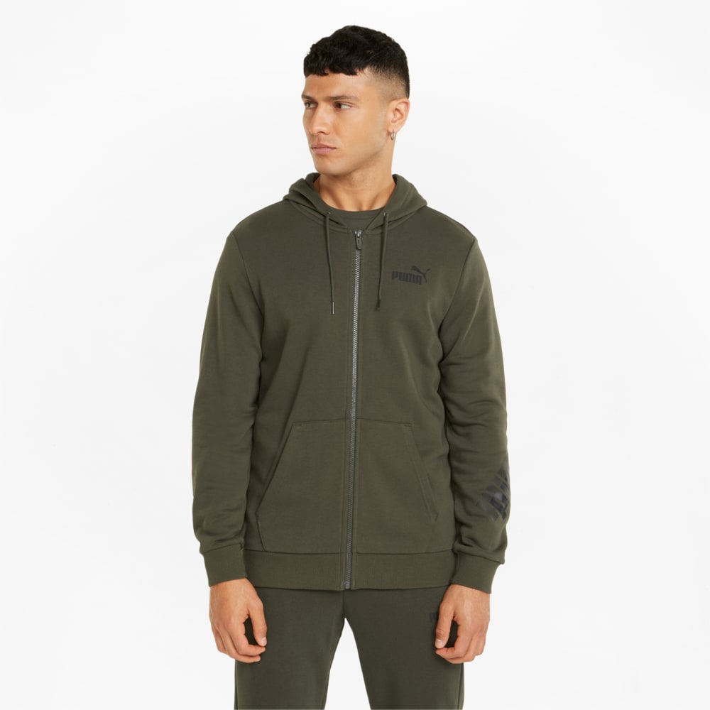 Puma khaki hoodie hot sale