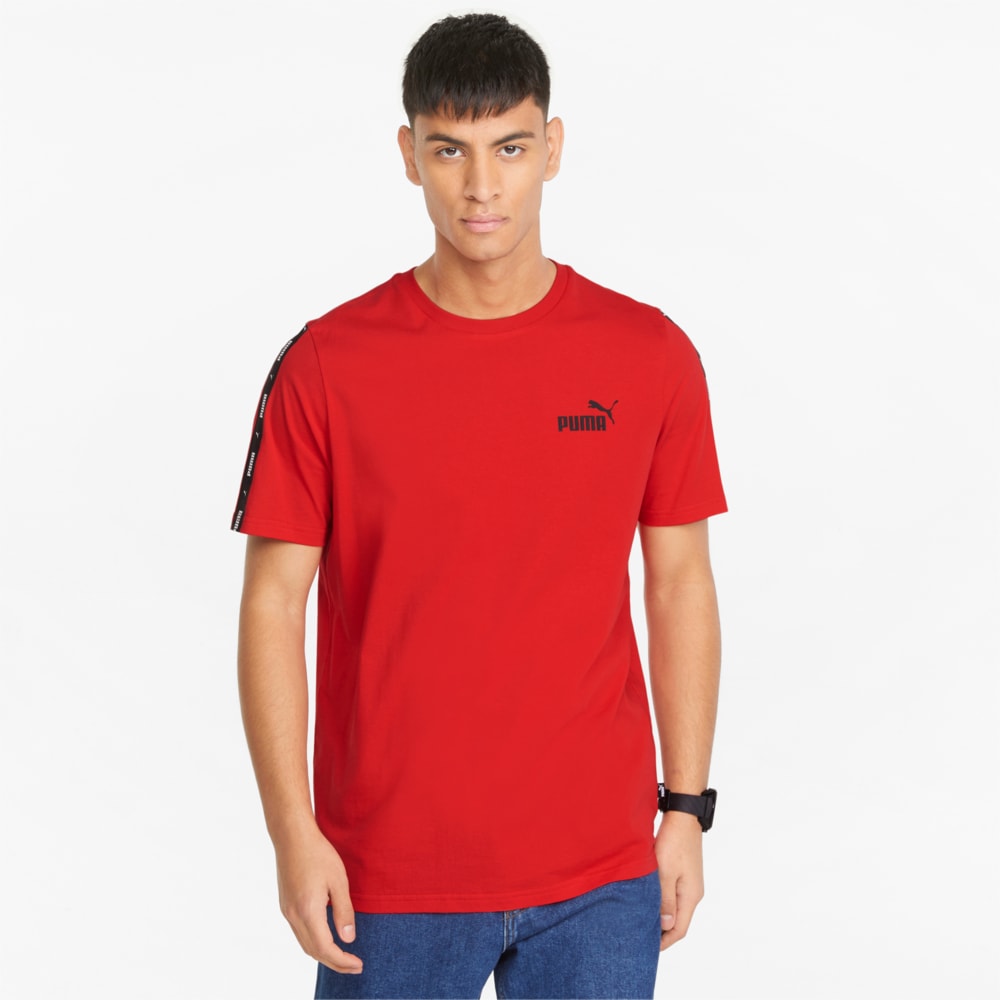 Изображение Puma Футболка Essentials+ Tape Men's Tee #1: high risk red