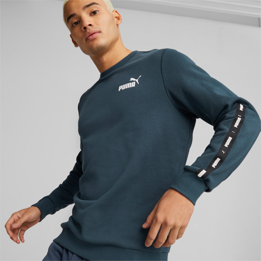 Зображення Puma Толстовка Essentials+ Tape Crew Men's Sweatshirt #1: Dark Night