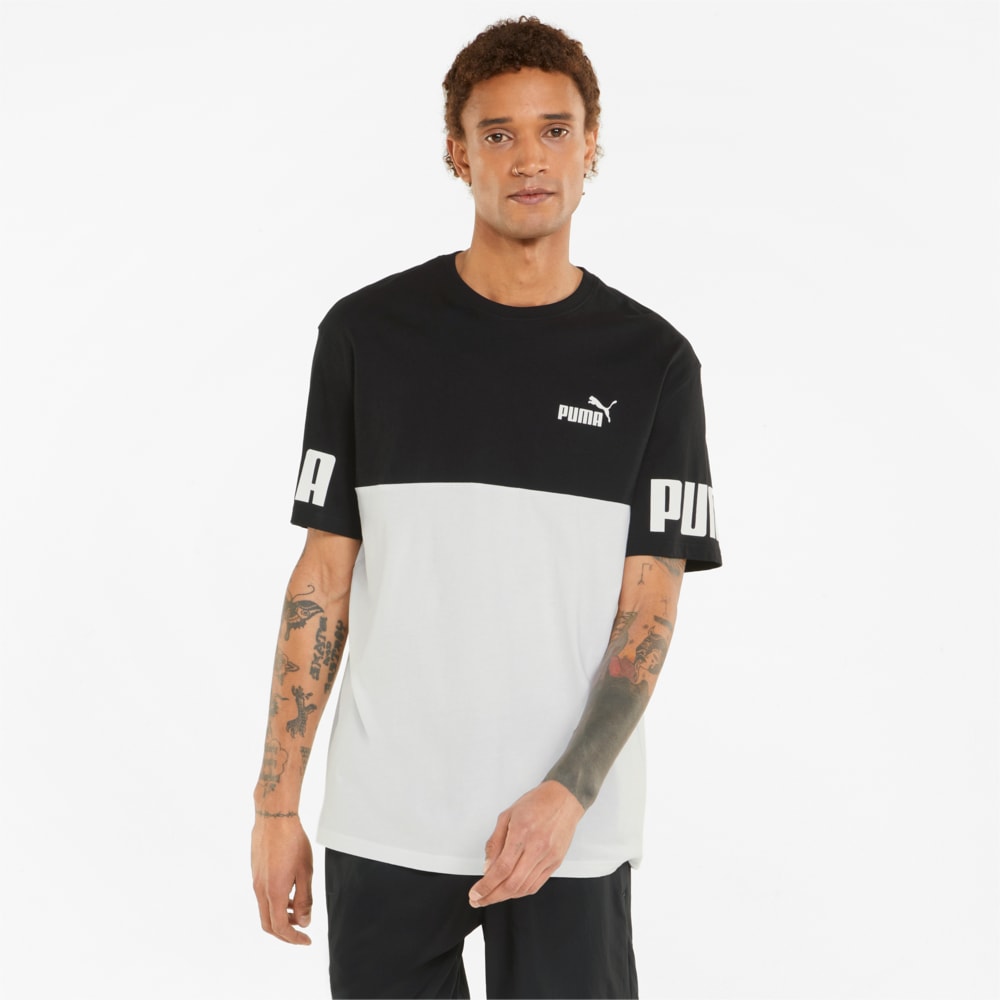 Зображення Puma Футболка PUMA Power Colourblocked Men's Tee #1: Puma Black