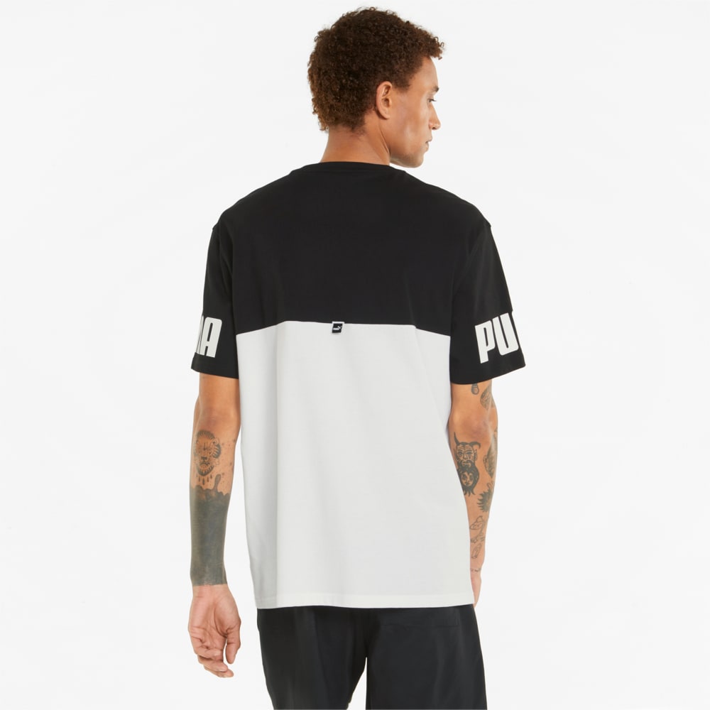 

PUMA - male - Футболка PUMA Power Colourblocked Men's Tee – Puma Black –, Черный