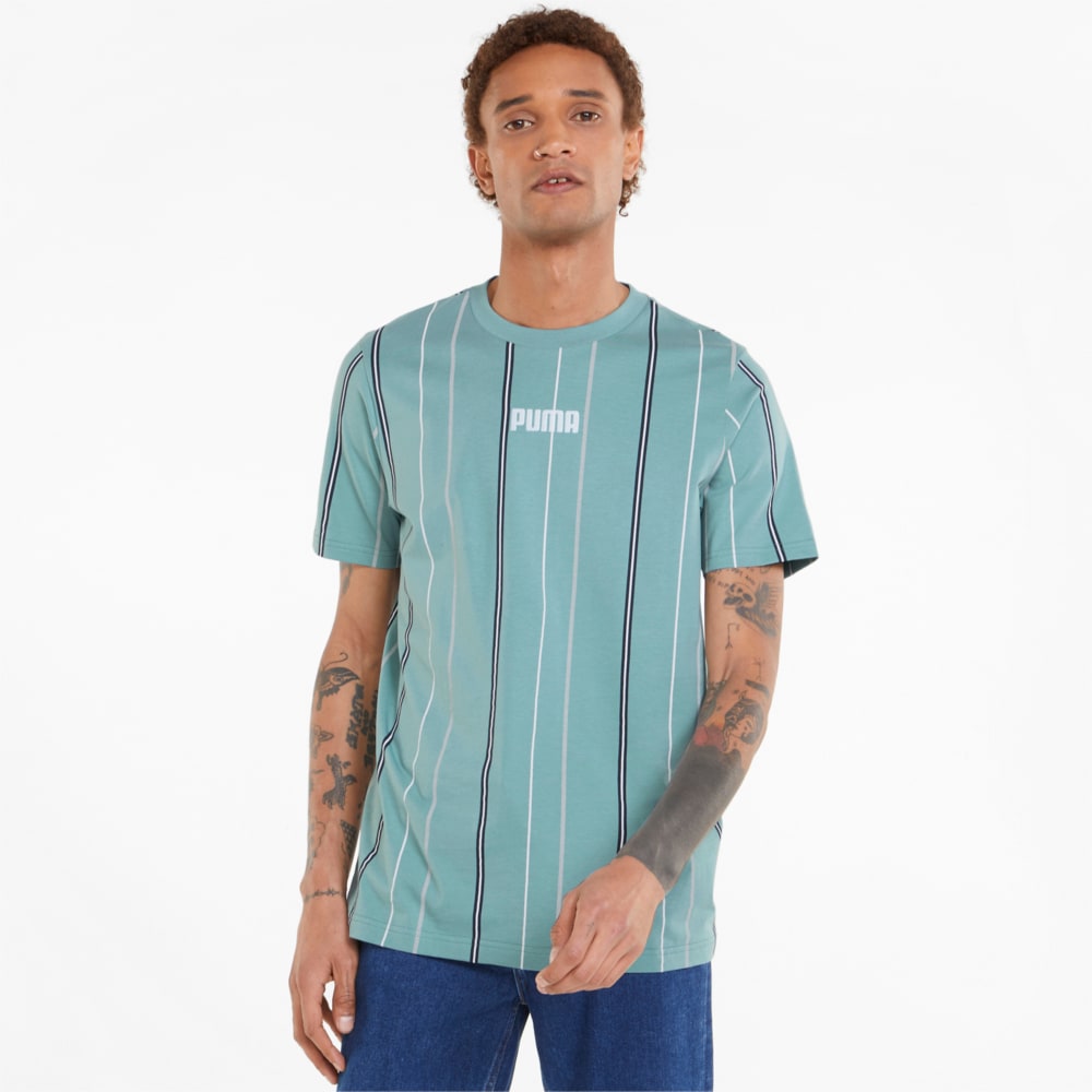 Изображение Puma Футболка Modern Basics Striped Men's Tee #1: Mineral Blue