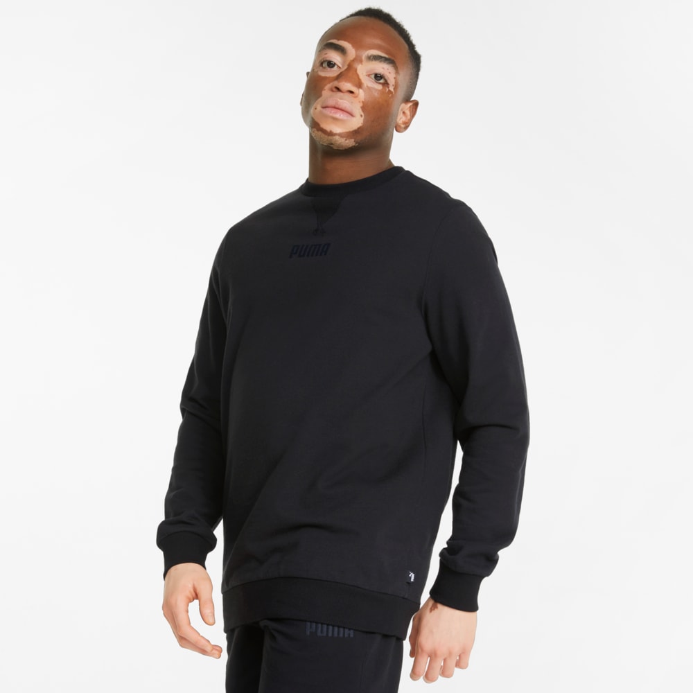 Görüntü Puma Modern Basics Bisiklet Yaka Erkek Sweatshirt #1