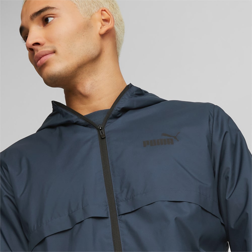 Изображение Puma Ветровка Essentials Solid Windbreaker Jacket Men #2: Dark Night