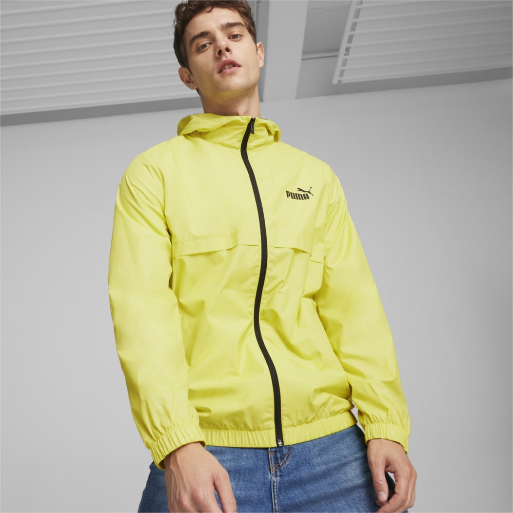Изображение Puma Ветровка Essentials Solid Windbreaker Jacket Men #1: Lime Sheen