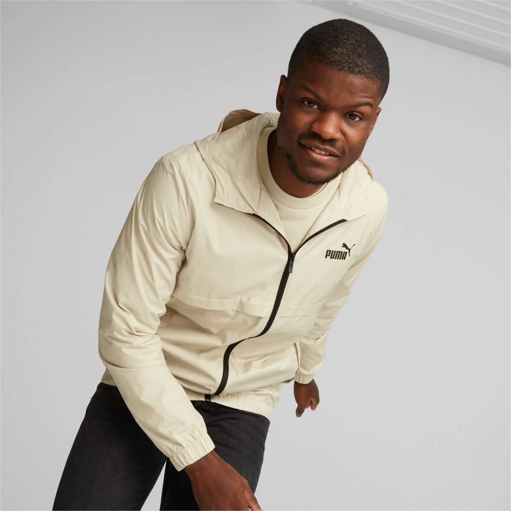 Изображение Puma Ветровка Essentials Solid Windbreaker Jacket Men #1: Granola