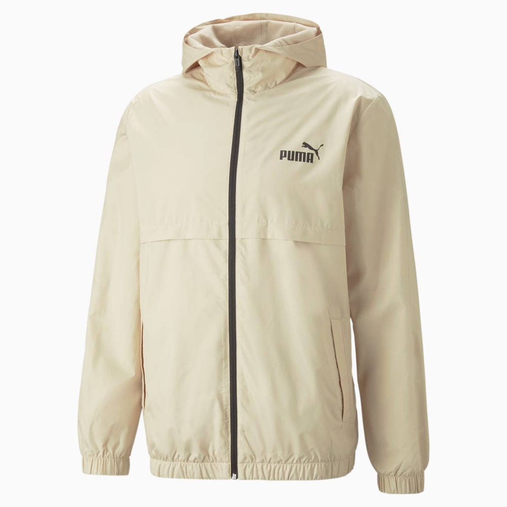 Essentials Solid Windbreaker Jacket Men 100 Beige Granola Puma 847484 88