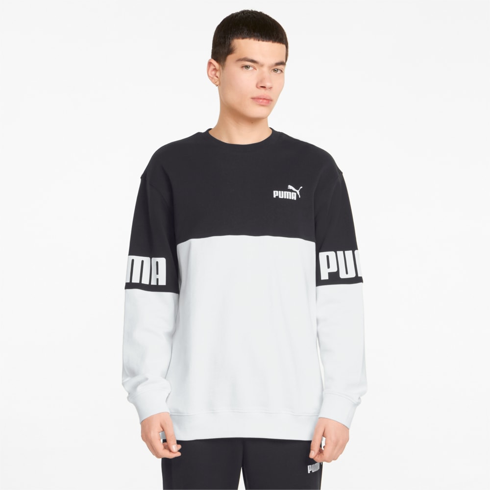 фото Толстовка power colourblocked crew neck men's sweatshirt puma