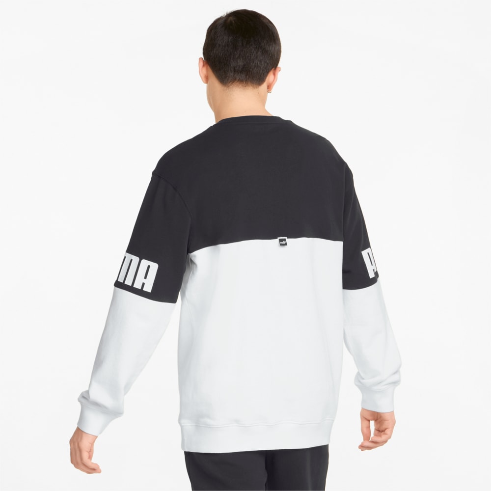 Power Colourblocked Crew Neck Men s Sweatshirt Puma Black Puma 848008 01