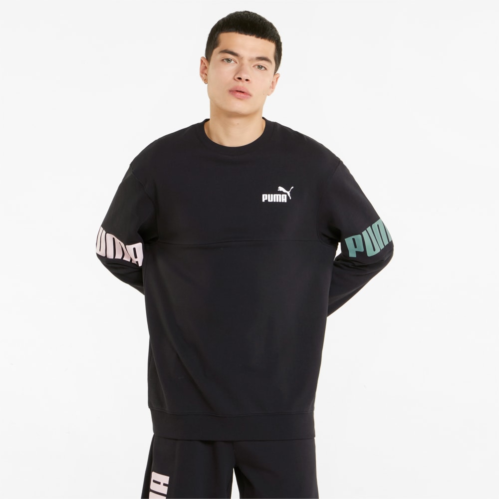 фото Толстовка power colourblocked crew neck men's sweatshirt puma