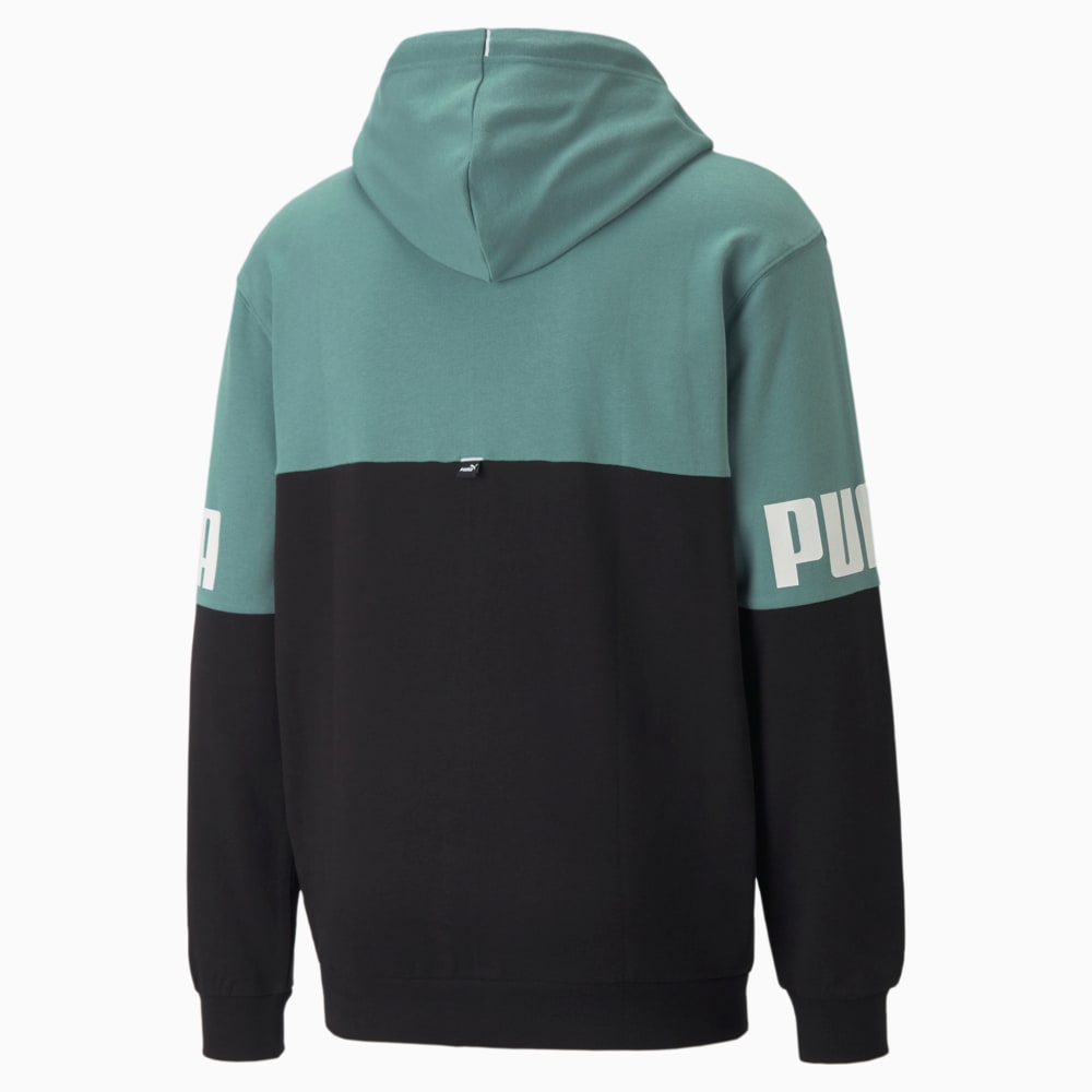 

PUMA - male - Толстовка Power Colourblocked Men's Hoodie – Mineral Blue –, Синий