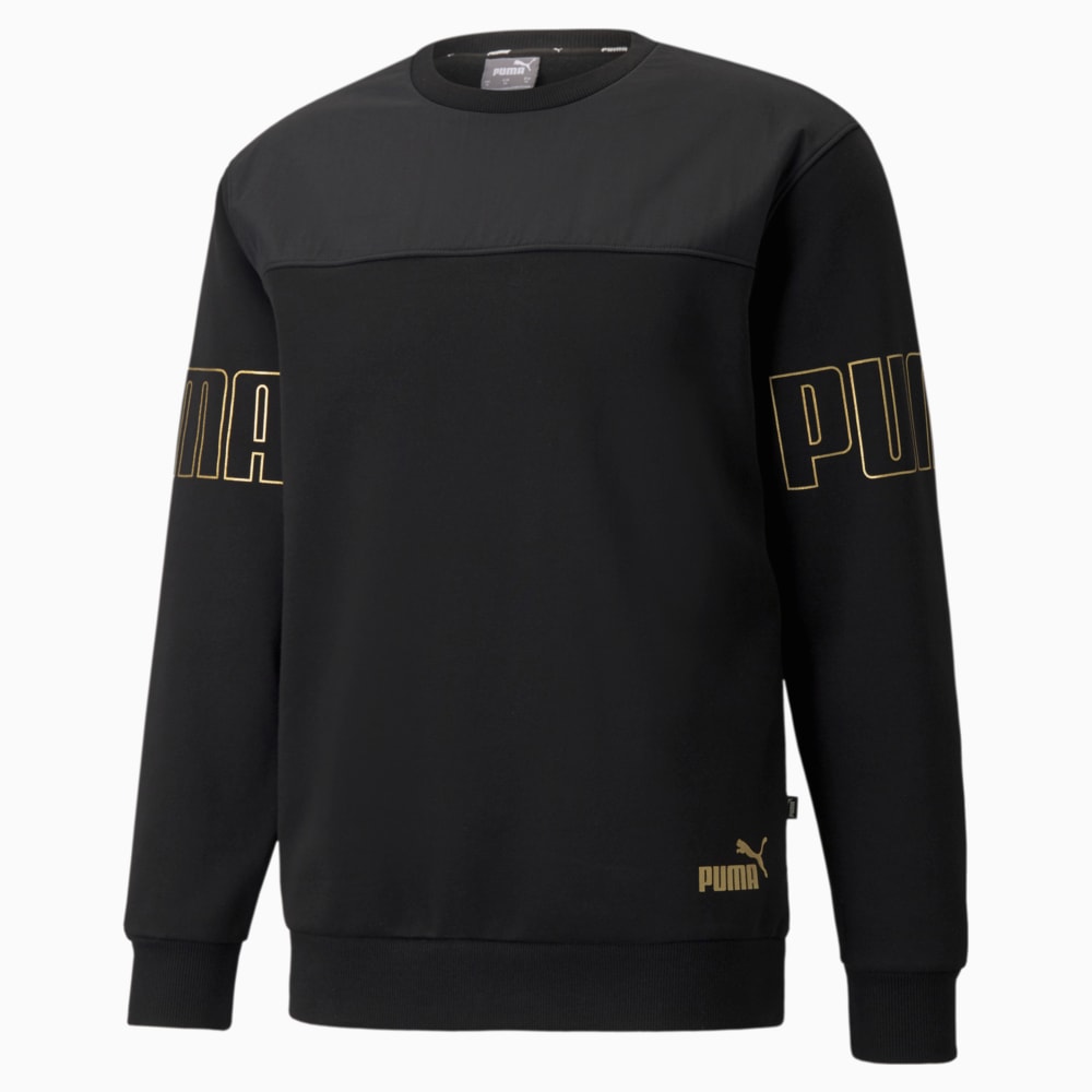 Зображення Puma Толстовка Winterised Crew Neck Men's Sweatshirt #1: Puma Black