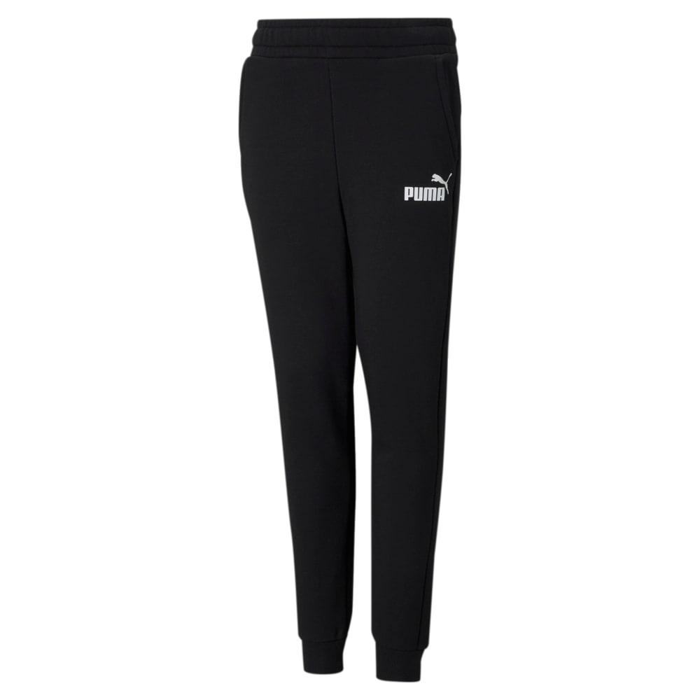 Puma essentials skinny fit joggers in black top