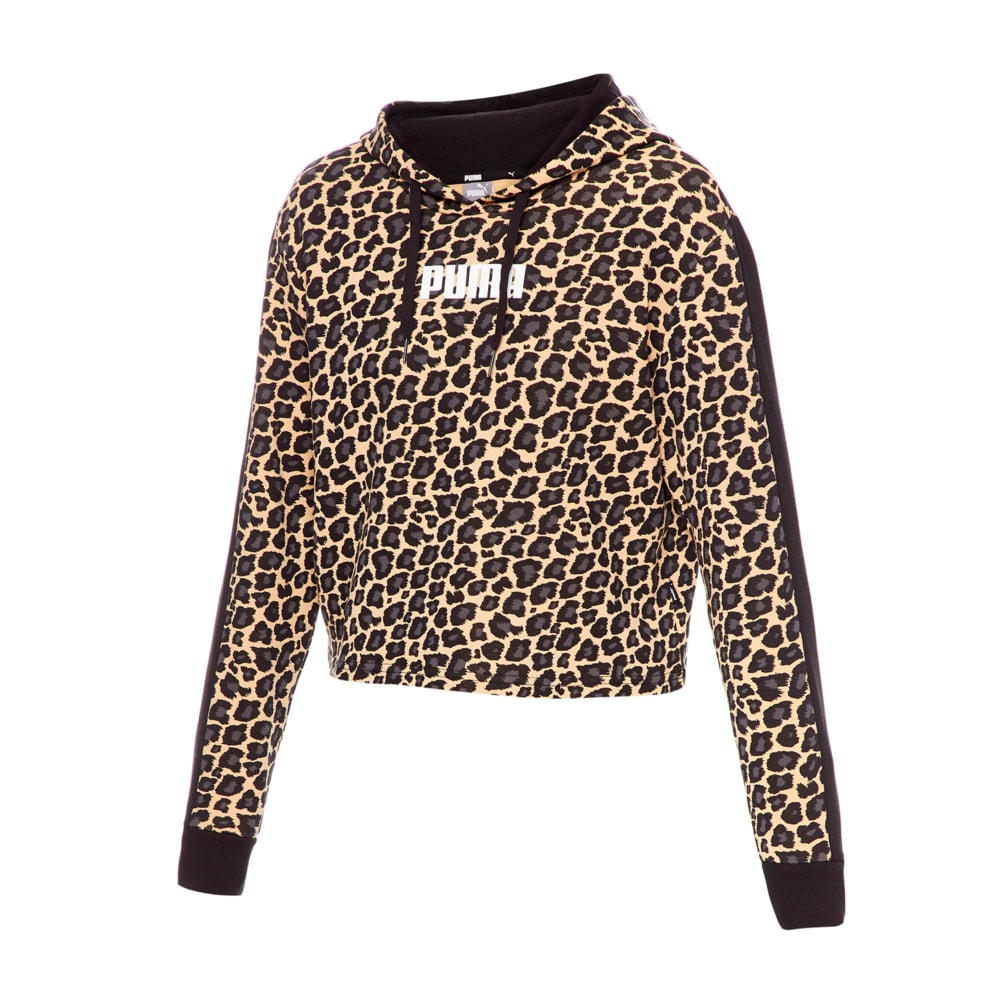LEO CROPPED HOODIE FL Puma Black Leo AoP Puma 848281 03