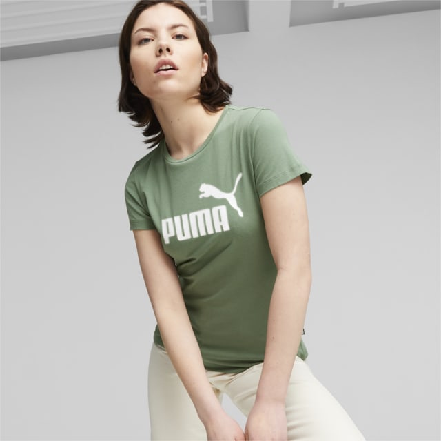 Image PUMA Camiseta Essentials Plus Metallic Logo Feminina