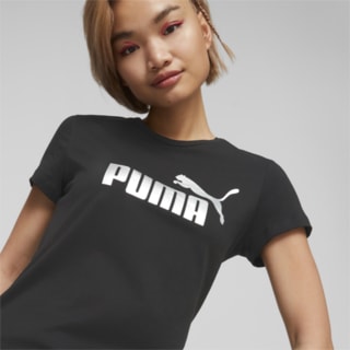 Изображение Puma Футболка Essentials+ Metallic Logo Women's Tee