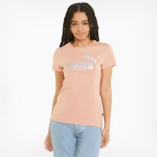 Изображение Puma Футболка Essentials+ Metallic Logo Women's Tee