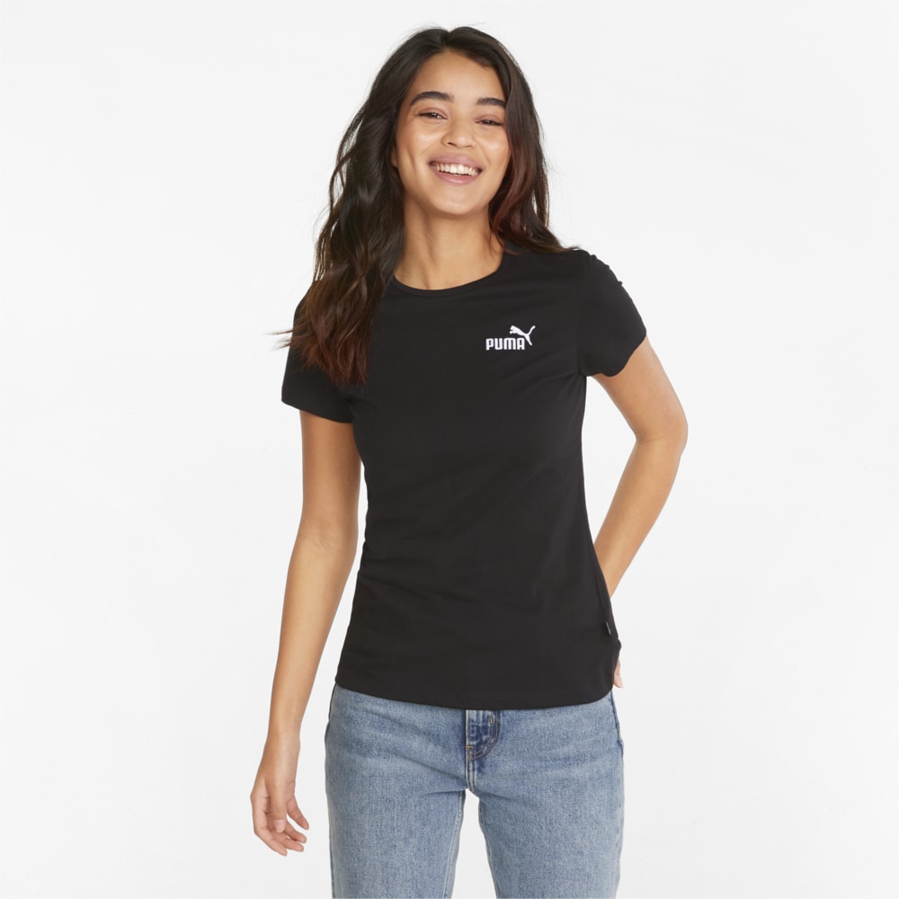 Изображение Puma Футболка Essentials+ Embroidery Women's Tee #1: Puma Black