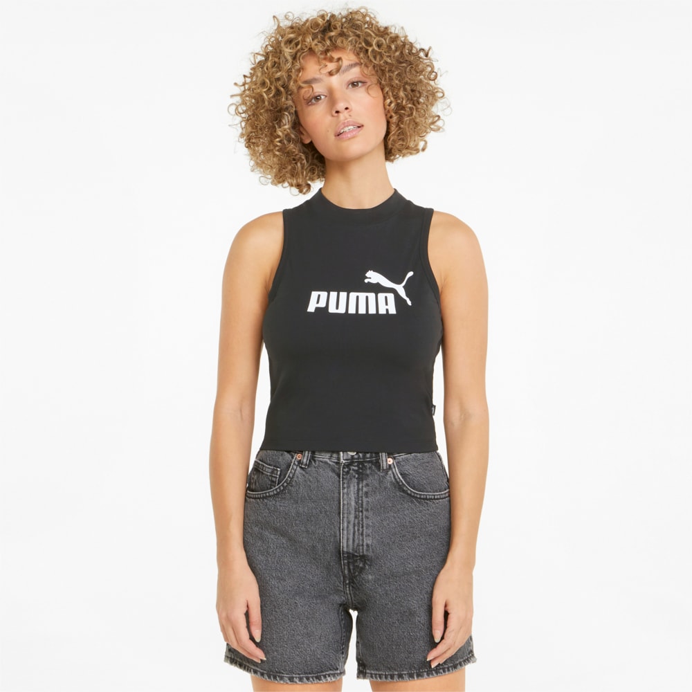 Зображення Puma Топ Essentials High Neck Women's Tank Top #1: Puma Black