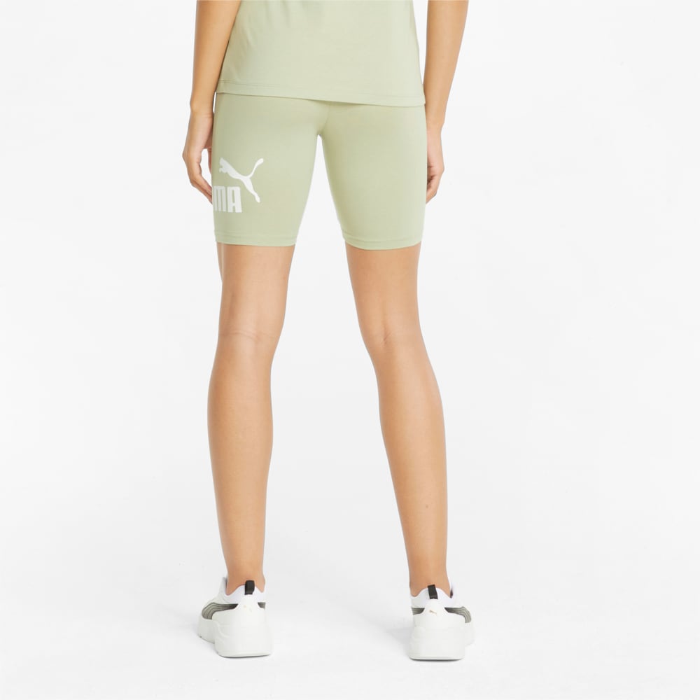 Изображение Puma Леггинсы Essentials Logo Women's Short Leggings #2: Spring Moss