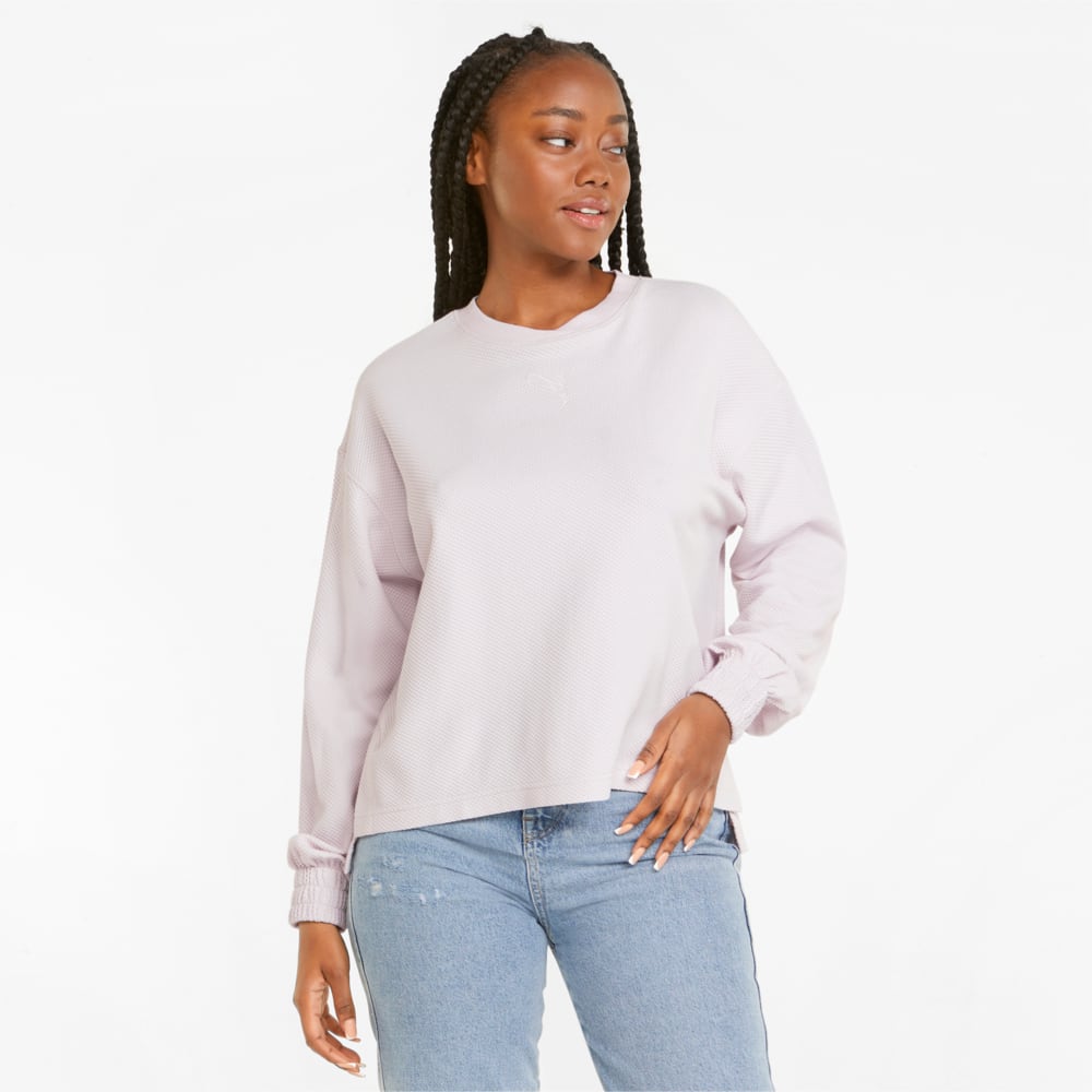 Зображення Puma Світшот HER Summer Crew Neck Women's Sweatshirt #1: Lavender Fog