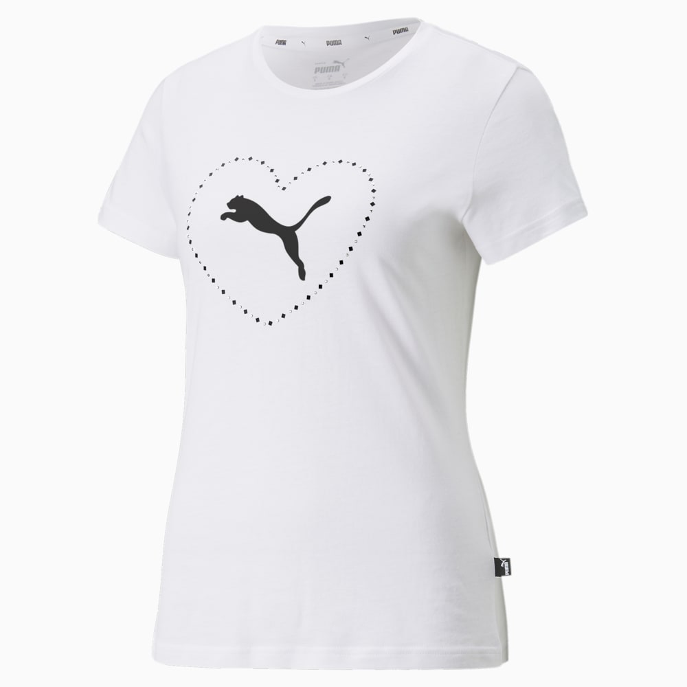 

PUMA - female - Футболка Valentine’s Day Graphic Women’s Tee – Puma White –, Белый