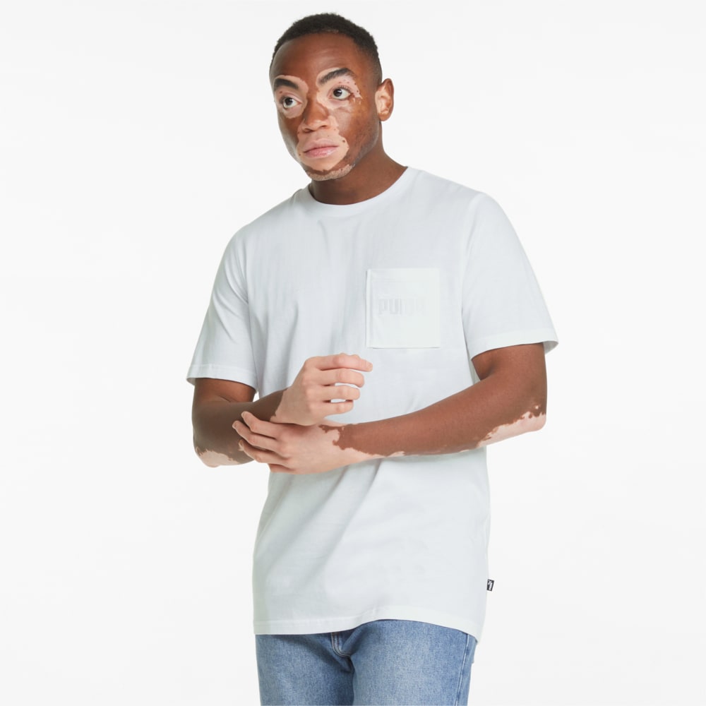 Изображение Puma Футболка Modern Basics Pocket Men's Tee #1: Puma White