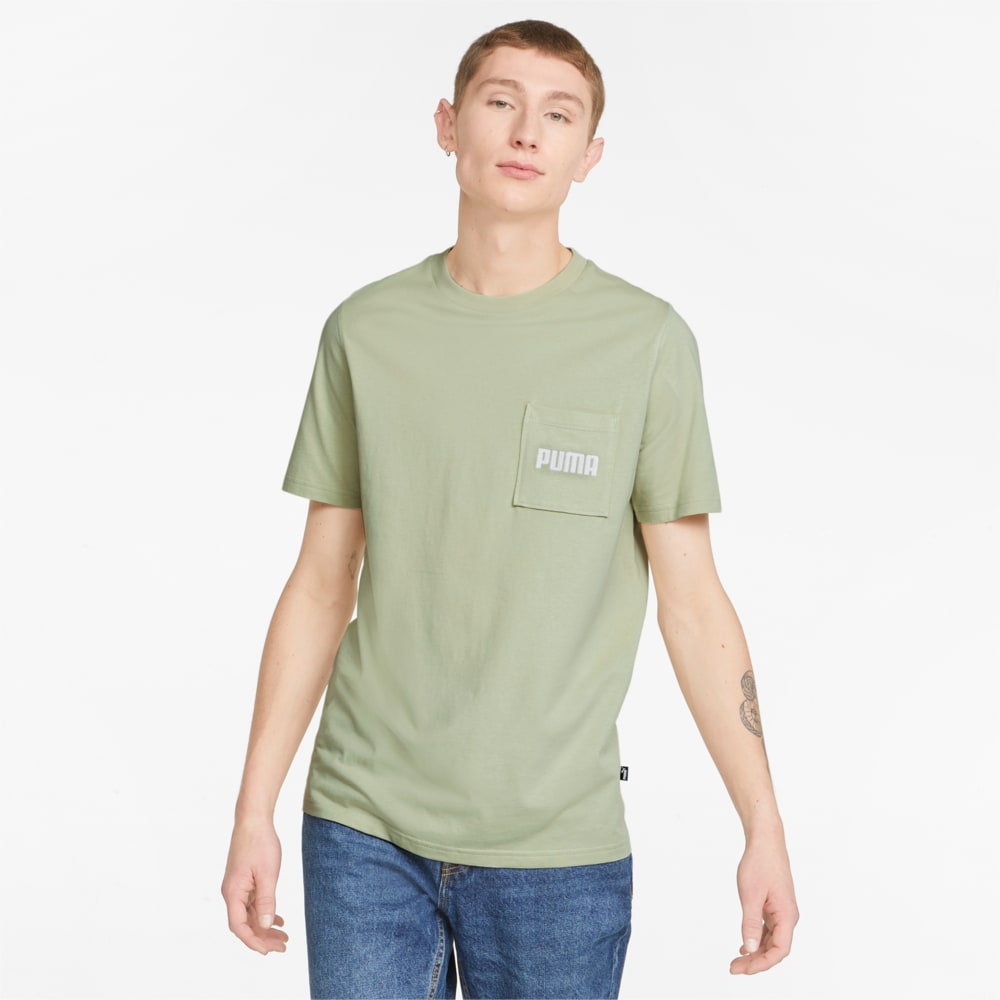 Изображение Puma Футболка Modern Basics Pocket Men's Tee #1: Spring Moss