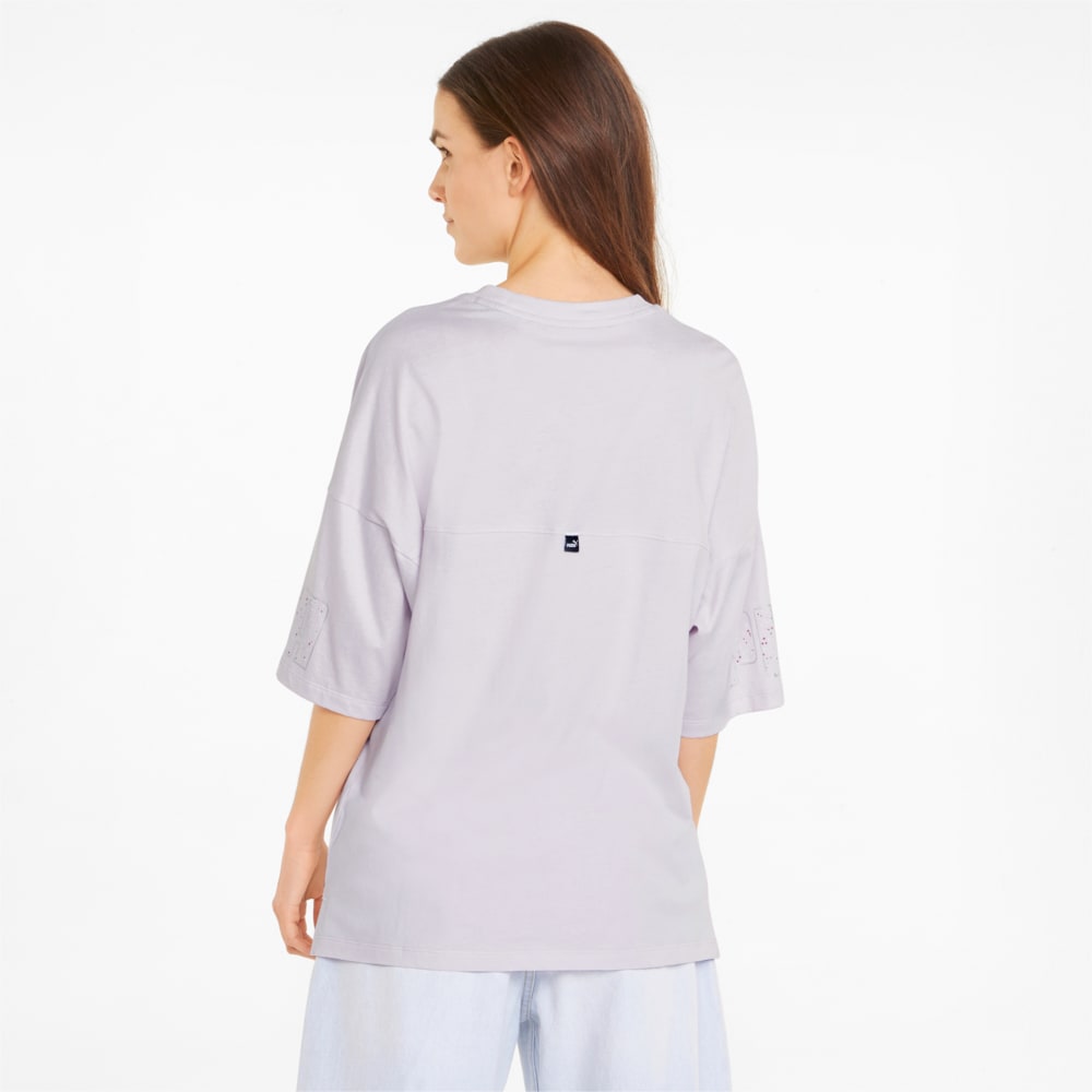 

PUMA - female - Футболка Power Colour-Blocked Women' Tee – Lavender Fog –, Фиолетовый