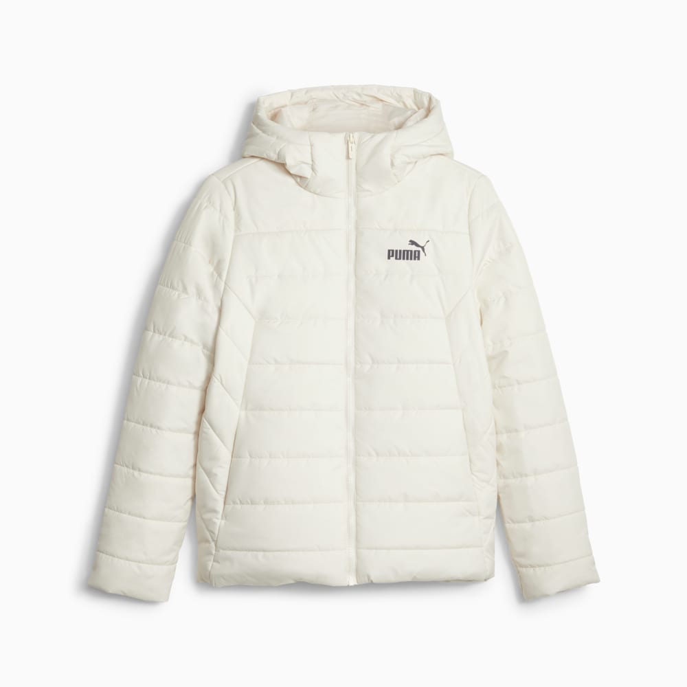 Puma essentials padded long black coat sales