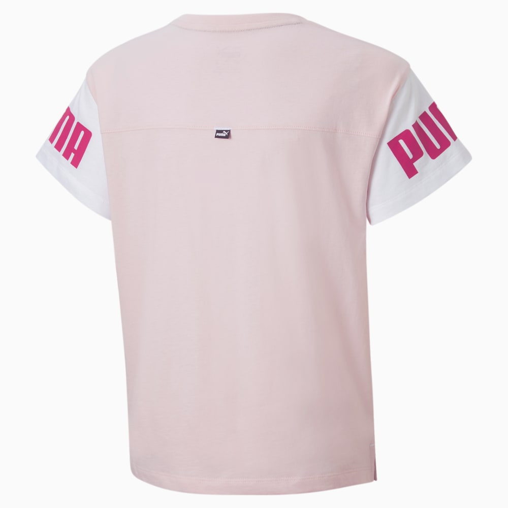 Изображение Puma Детская футболка Power Youth Colourblock Tee #2