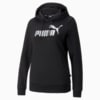 Зображення Puma Толстовка Essentials+ Metallic Logo Women’s Hoodie #4: Puma Black-Metallic Silver