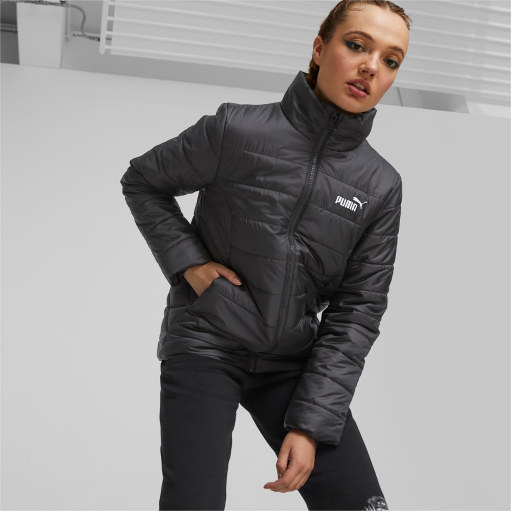 Изображение Puma Куртка Essentials+ Padded Jacket Women #1: Puma Black