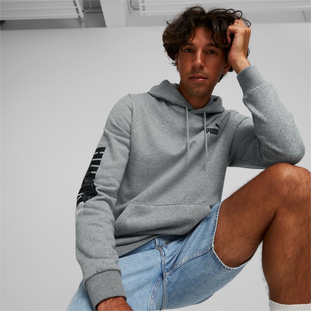 Зображення Puma Худі Power Logo Hoodie Men #2: Medium Gray Heather