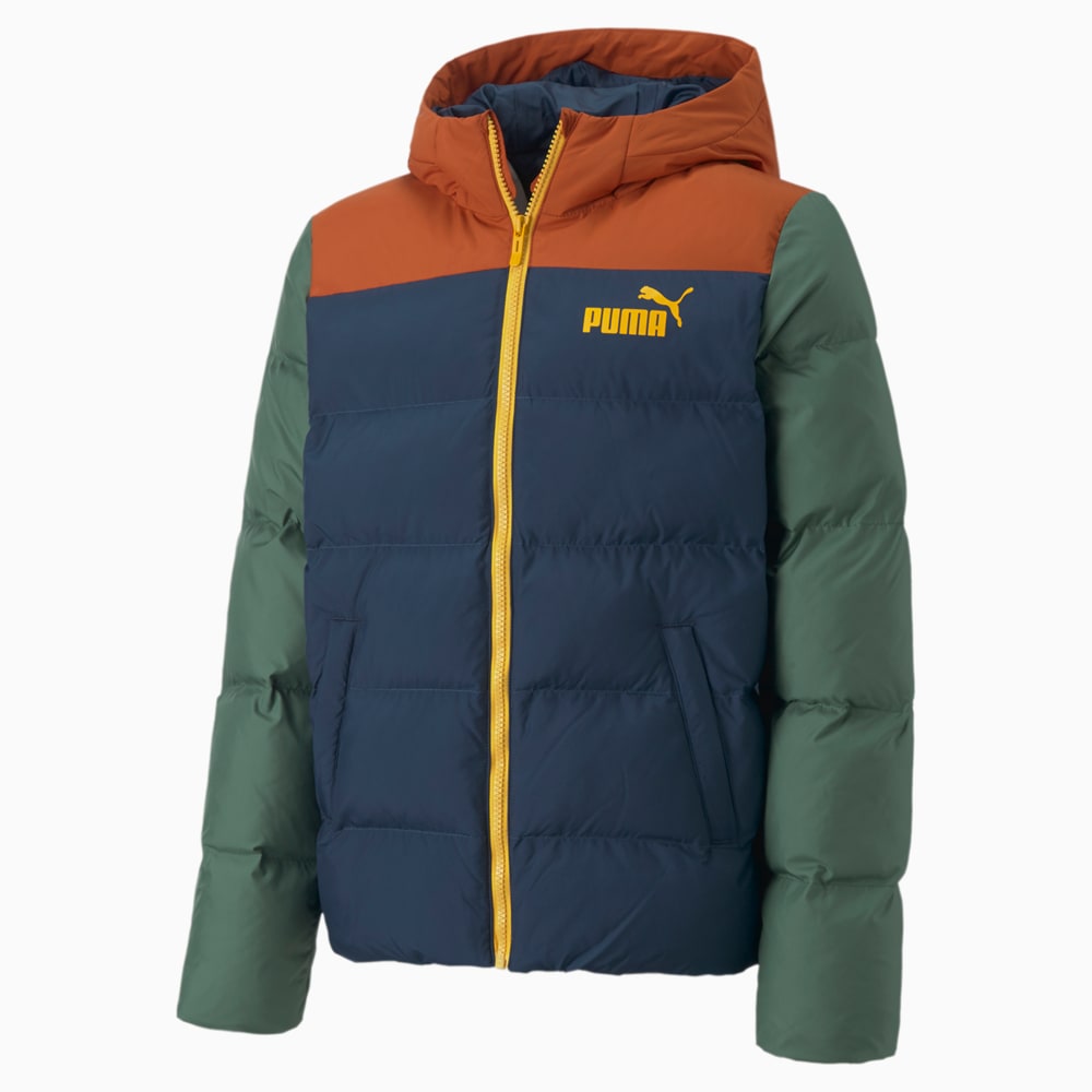 Colourblock Jacket Youth Warm Chestnut Puma 849860 64