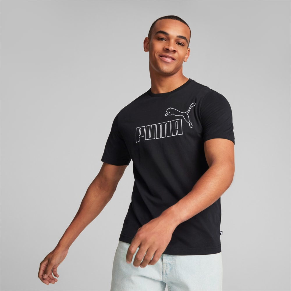 Изображение Puma Футболка Essentials Elevated Tee Men #1: Puma Black