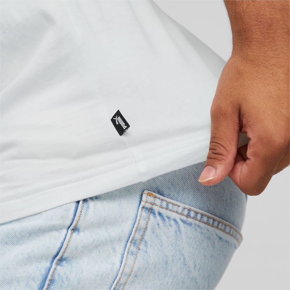 Изображение Puma Футболка Essentials Elevated Tee Men #2: Puma White