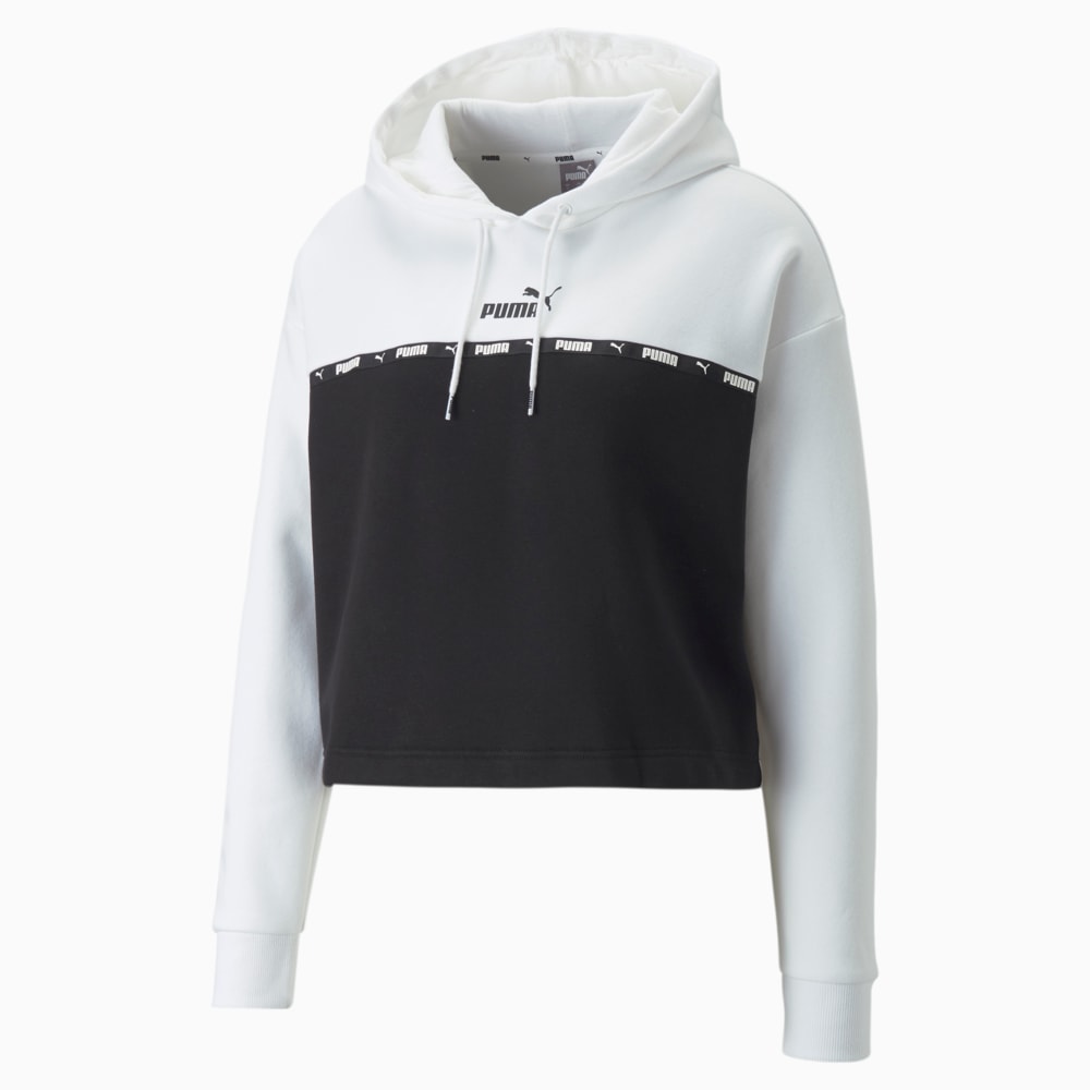 White puma hoodie womens top