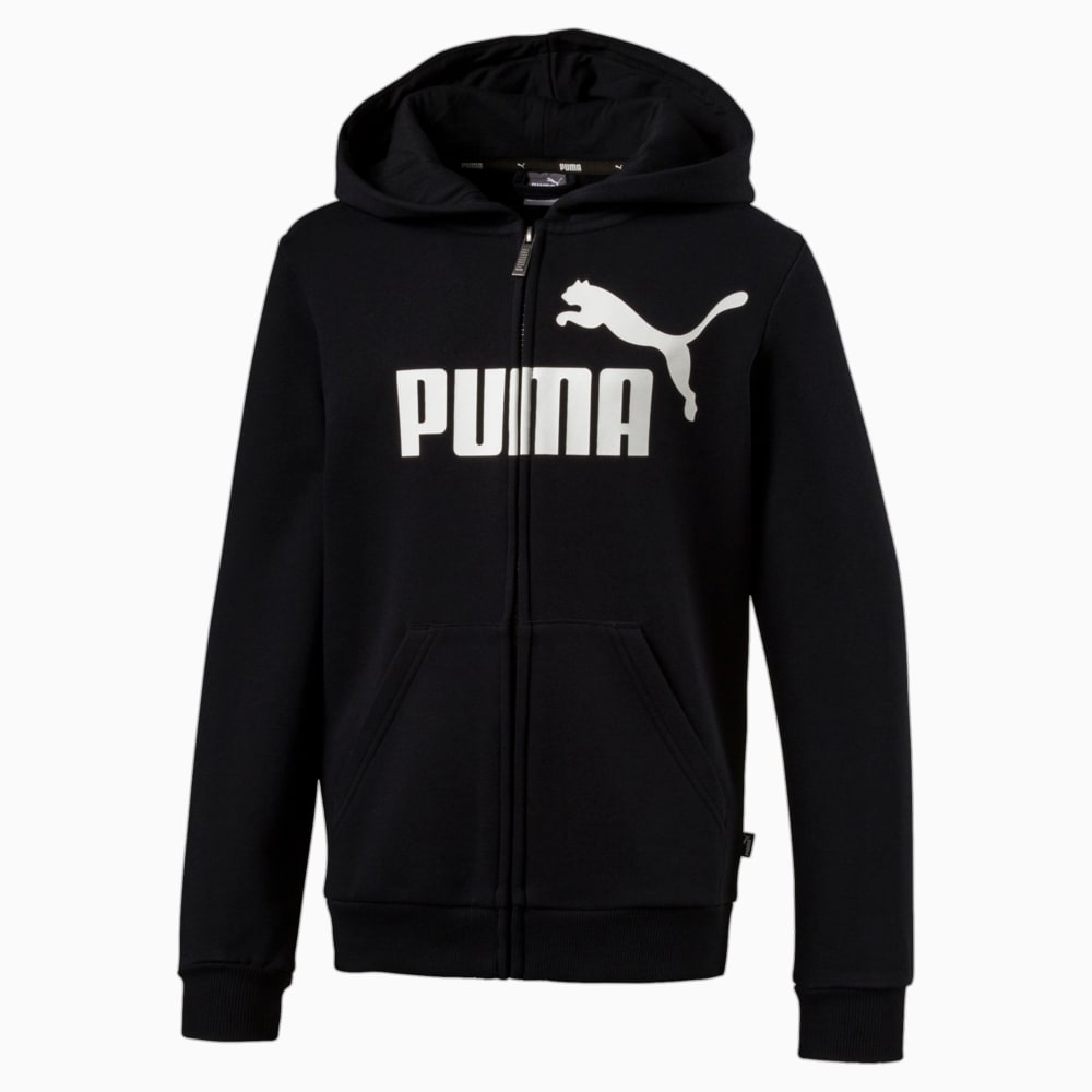Изображение Puma Толстовка Essentials Hooded Jacket B #1: Cotton Black